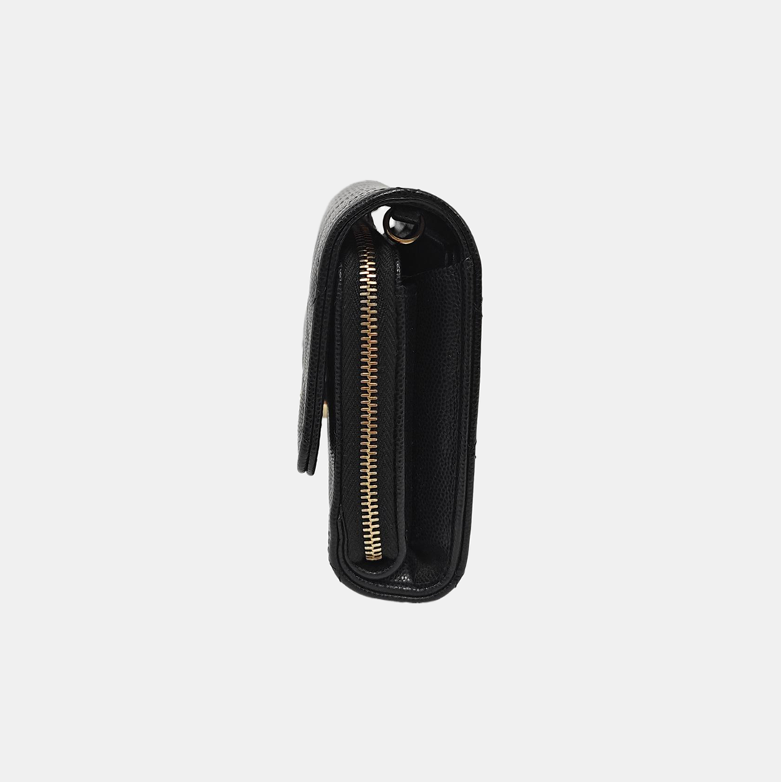 Quilted Grained Calfskin Black