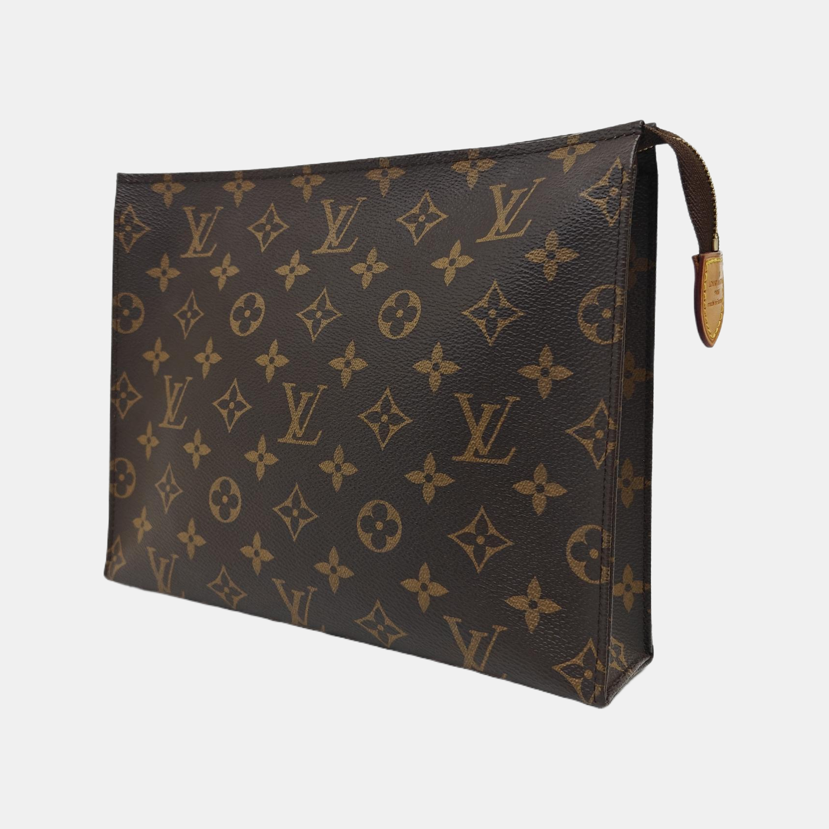 TOILET POCKET 26 Monogram Coated Canvas Brown