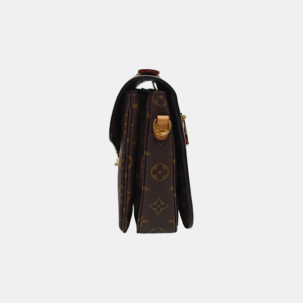 MÉTIS MM Monogram Coated Canvas Brown