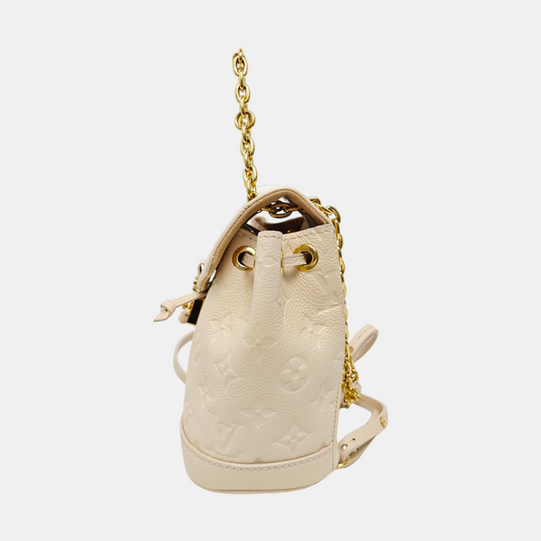 NOÉ Mini Monogram Calfskin Beige