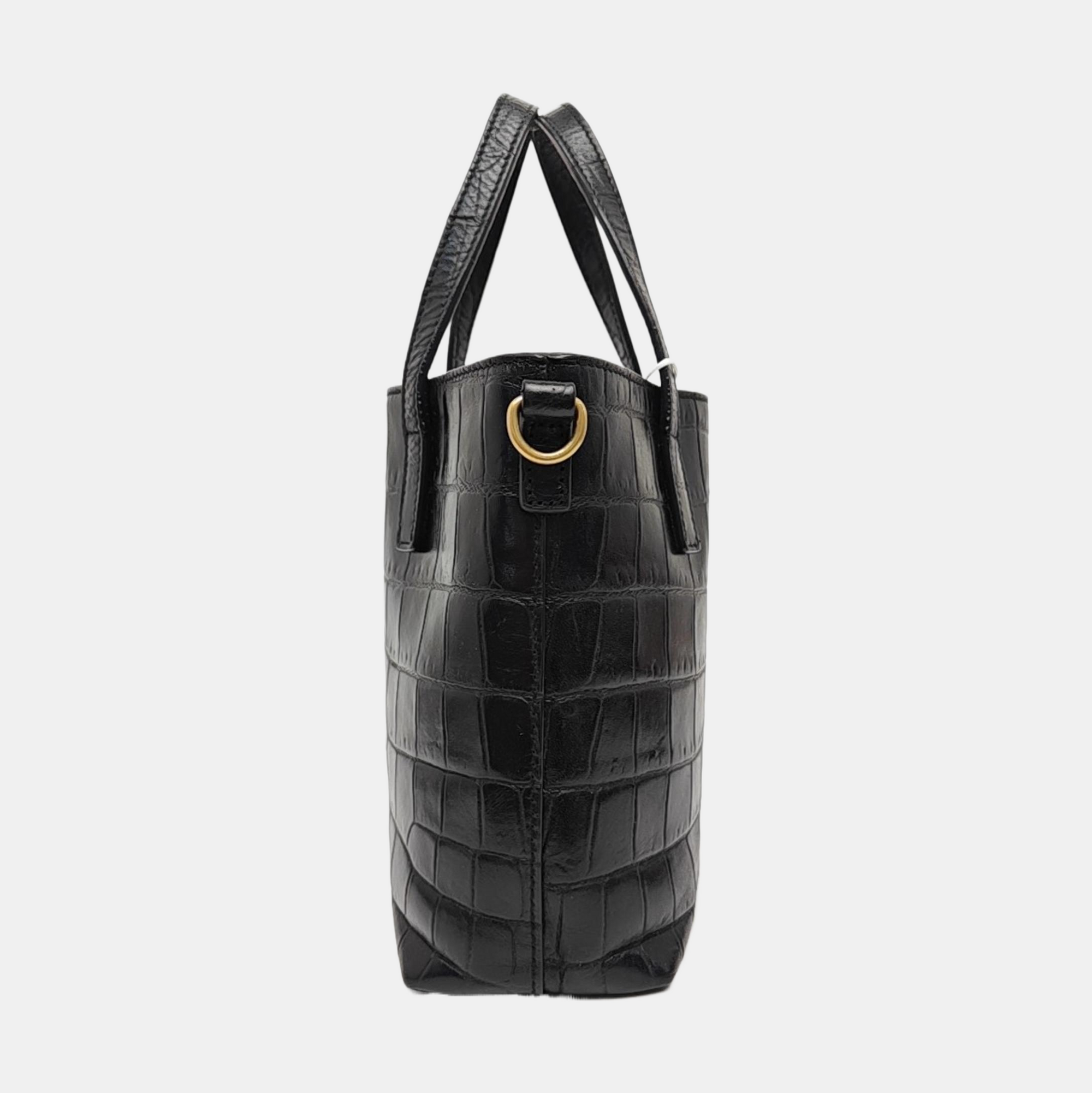 Calfskin Shoulder Bag Black
