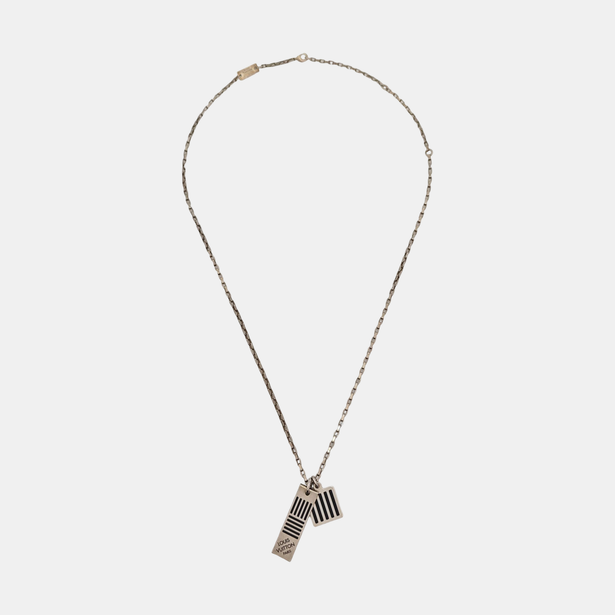 DAMIER Brass Silver Necklace
