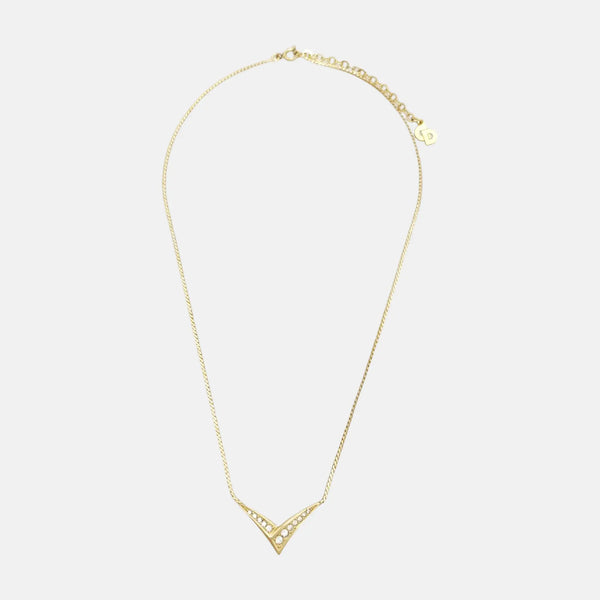 Twist Round Metal Gold Necklace