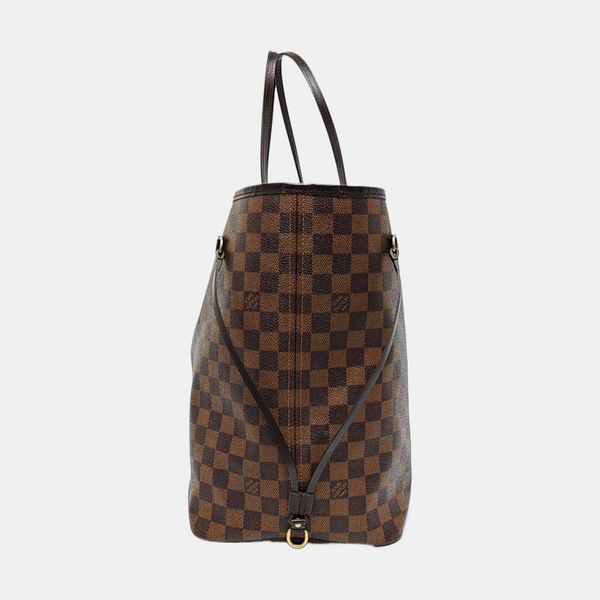 NEVERFULL GM Damier Ebene Coated Canvas Brown