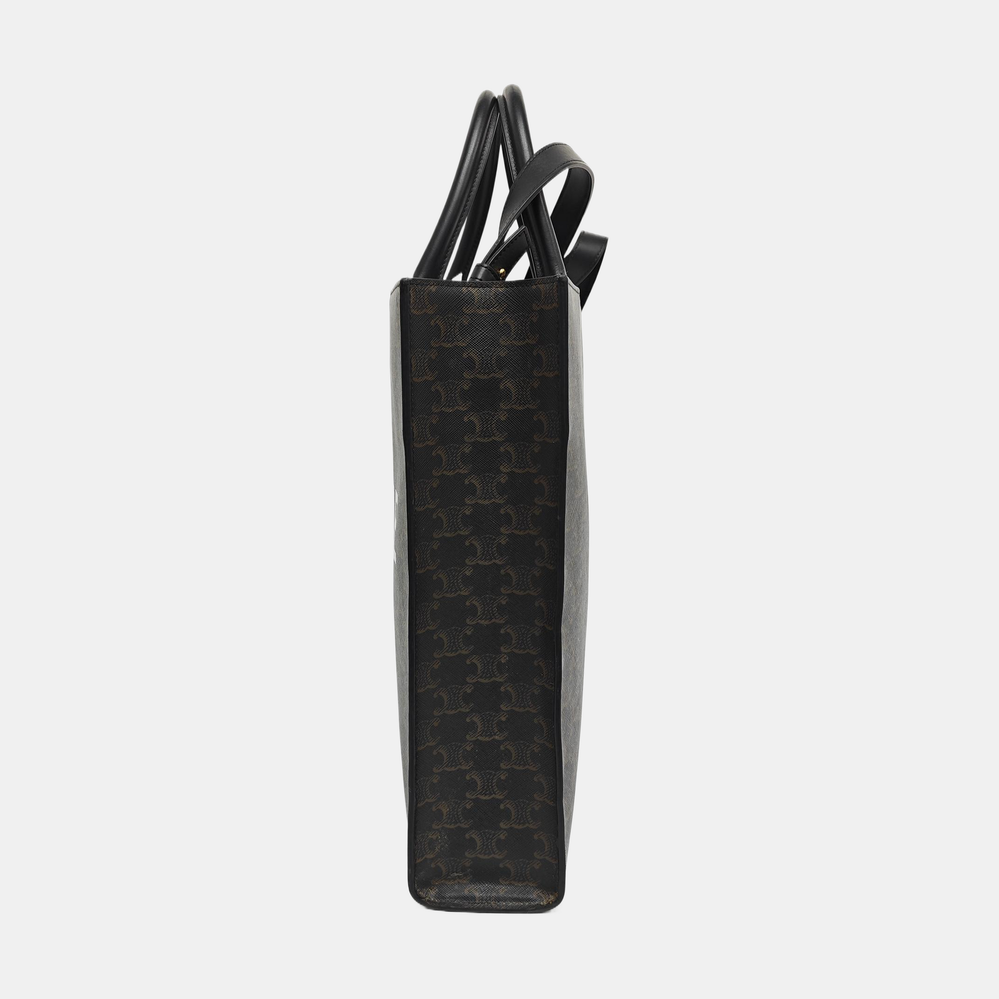 CABAS CELINE Small Coated Canvas Black