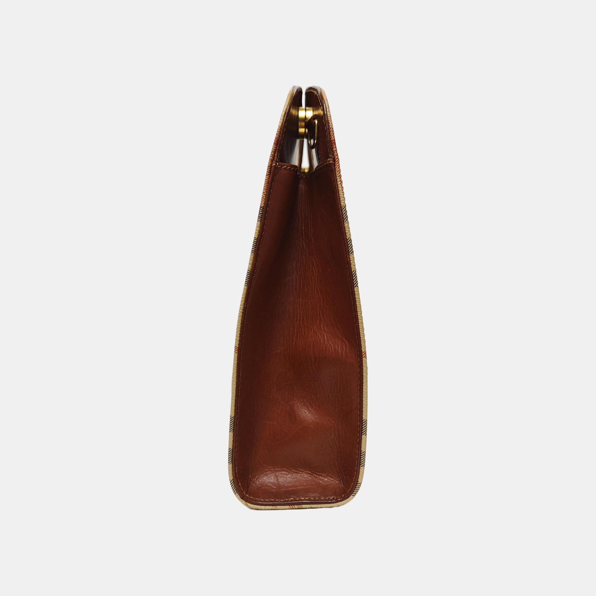 Coated Canvas Tote Bag Beige