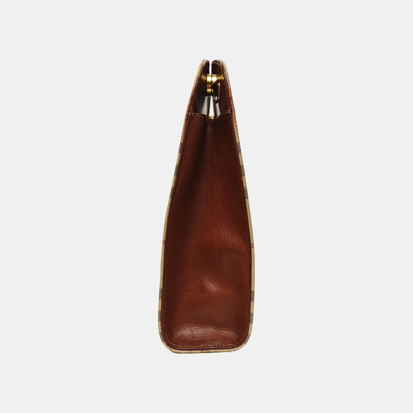 Coated Canvas Tote Bag Beige