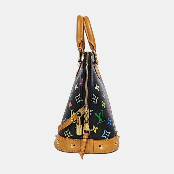 ALMA PM Monogram Coated Canvas Black