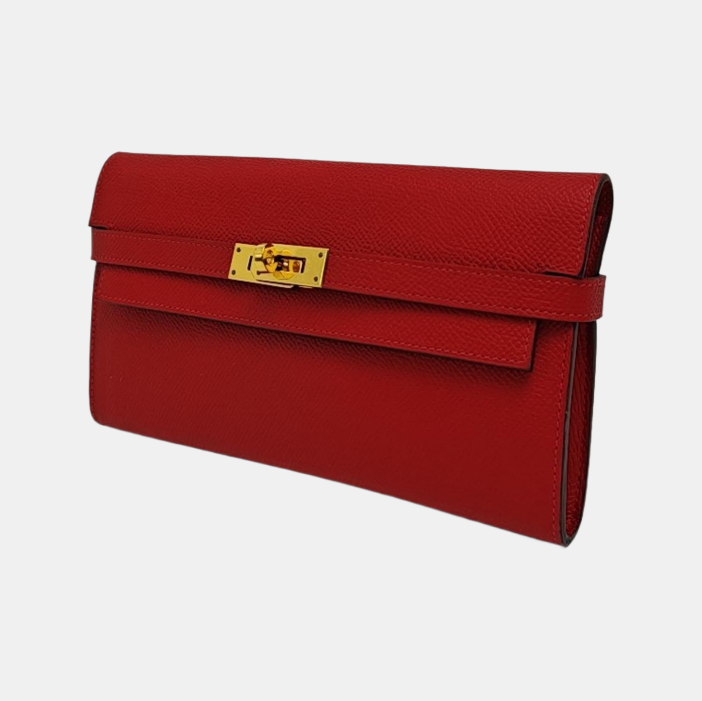 Kelly 20 Epsom Red Wallet