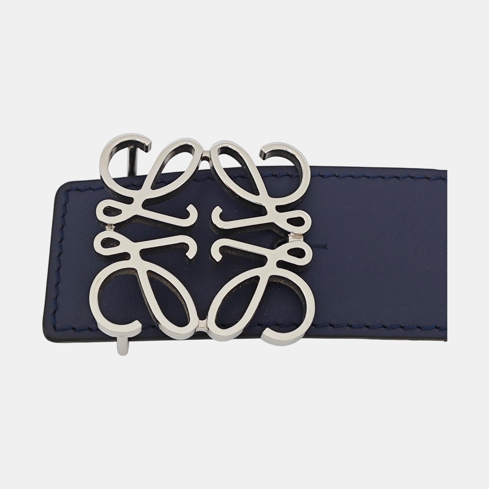 Leather Belt Blue