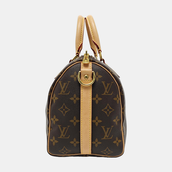 SPEEDY 25 Monogram Coated Canvas Brown