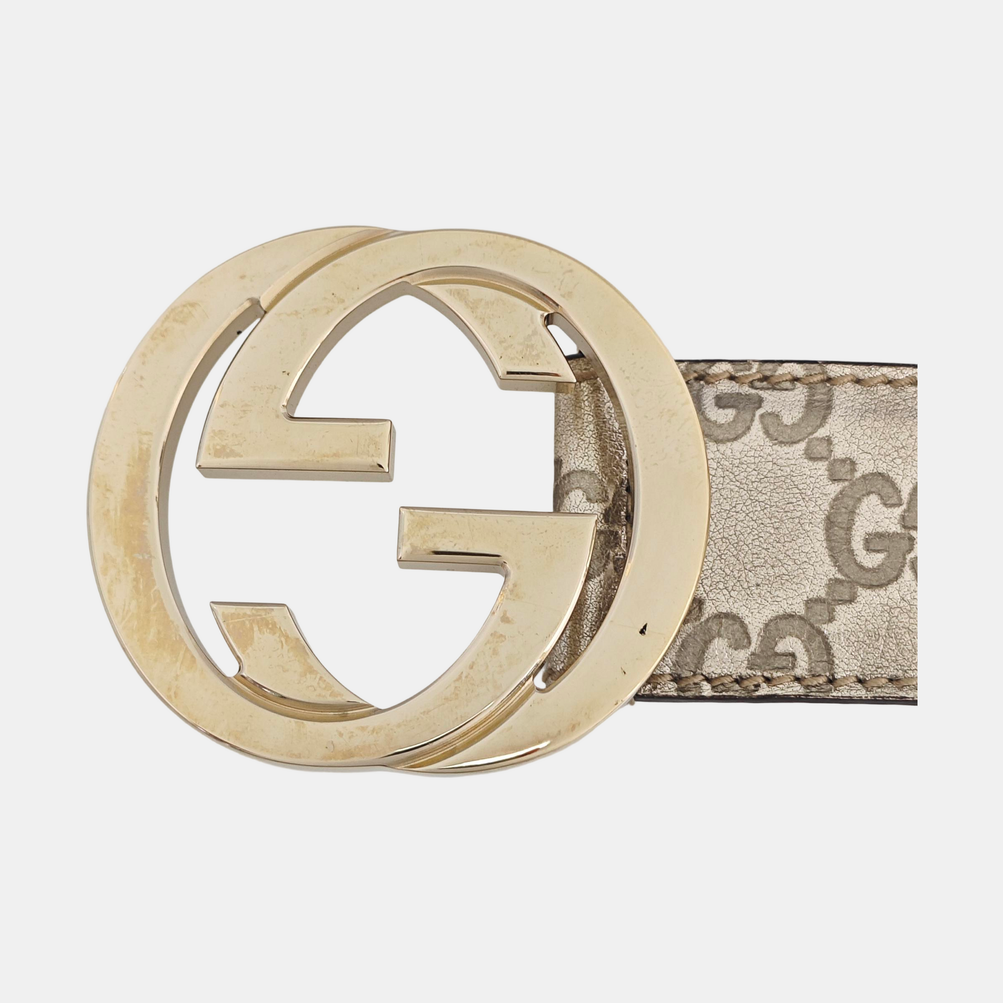 Leather Belt Silver