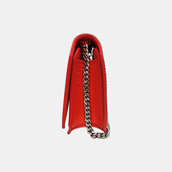 Calfskin Shoulder Bag Red