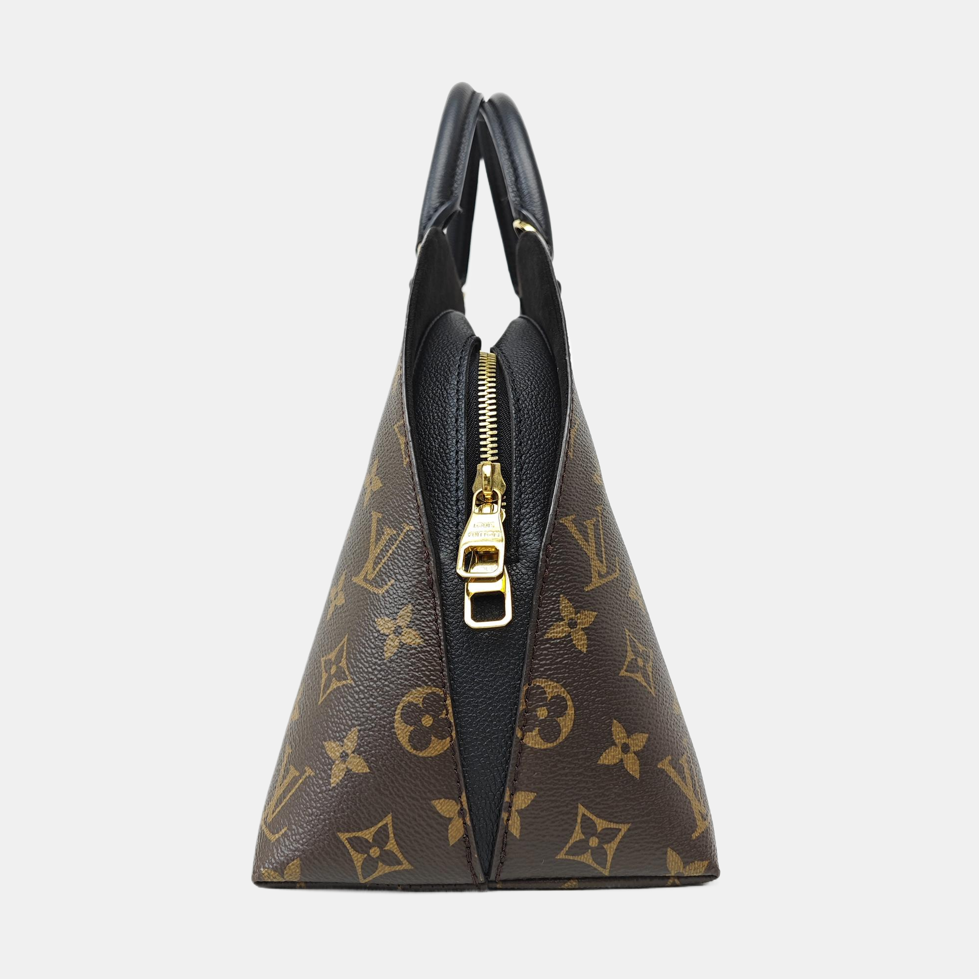ALMA BNB MM Monogram Coated Canvas Brown