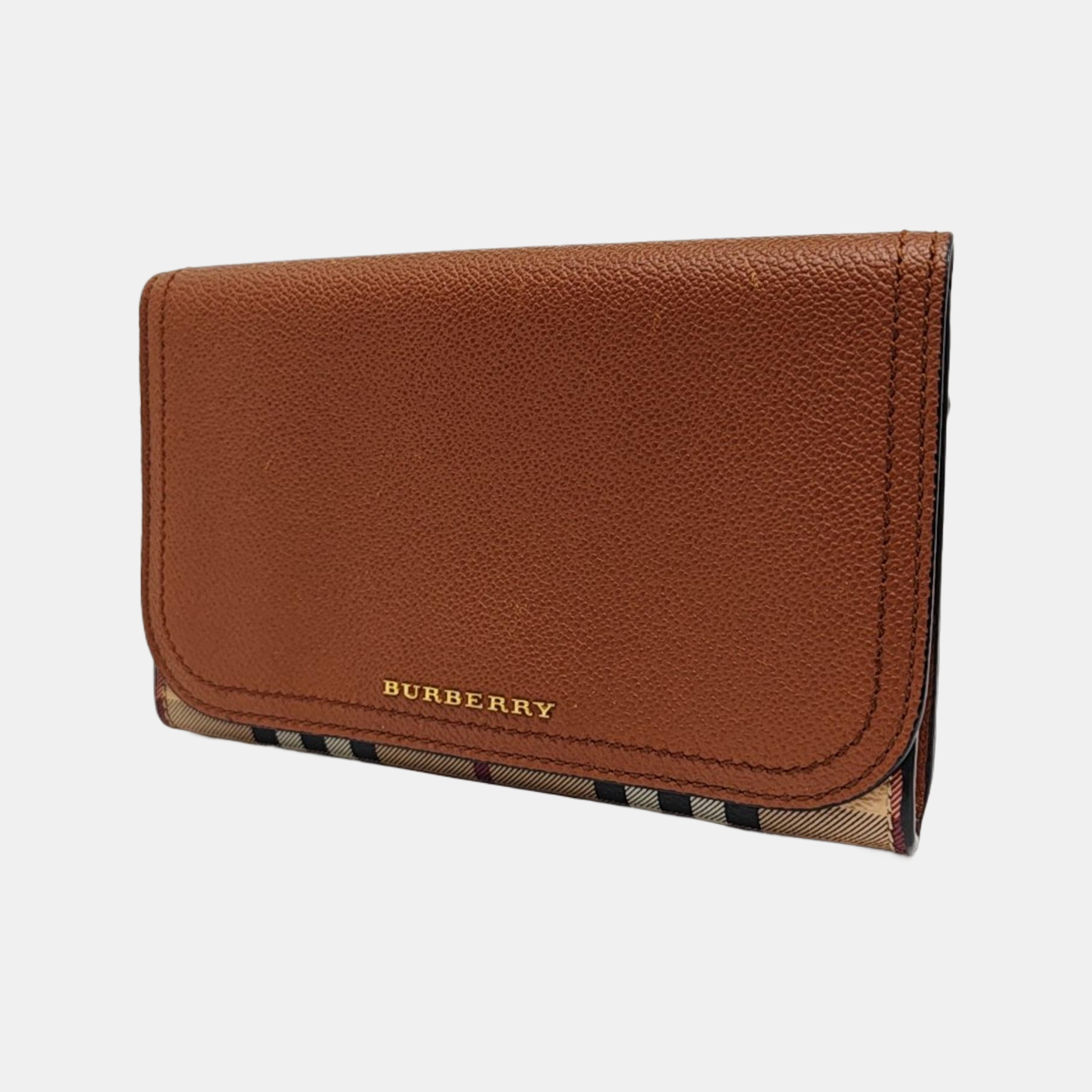 Calfskin Clutch Brown