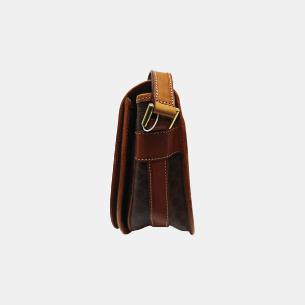 MACADAM CLUTCHES Coated Canvas Brown