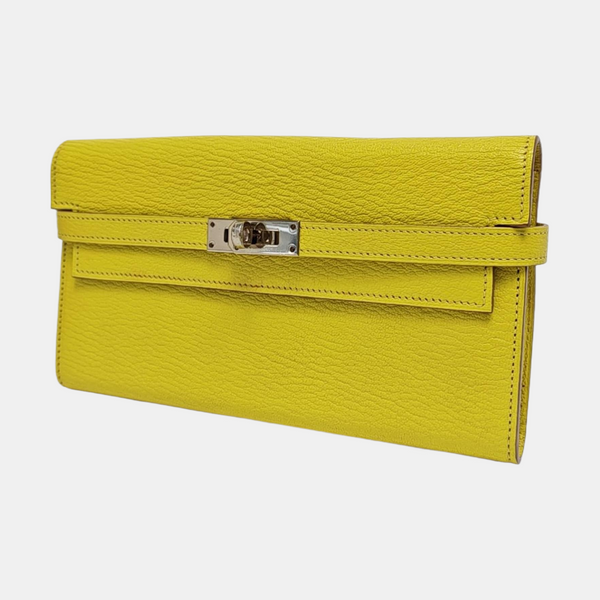 Kelly 19 Chèvre Mysore Yellow Wallet