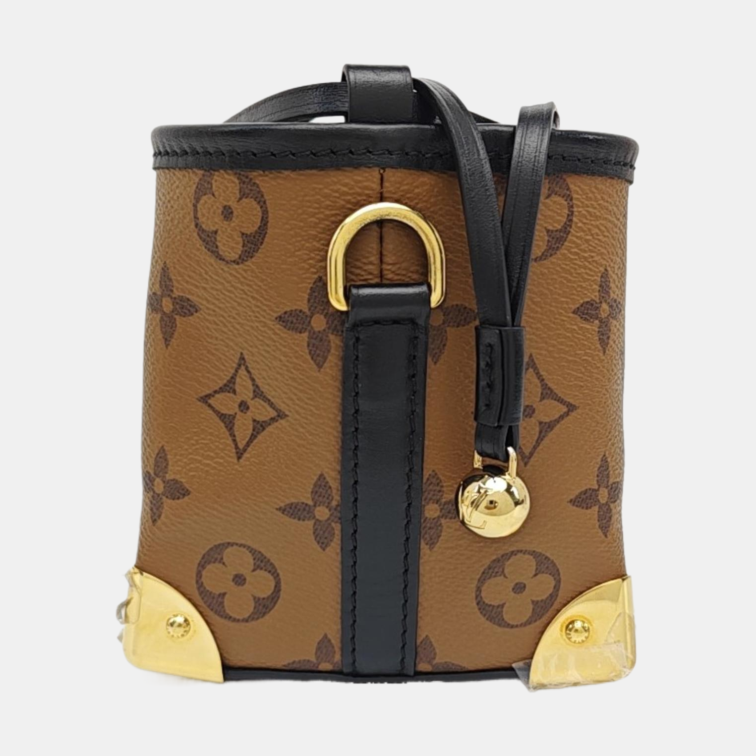NOÉ PURSE LV CHARMS Monogram Coated Canvas Brown