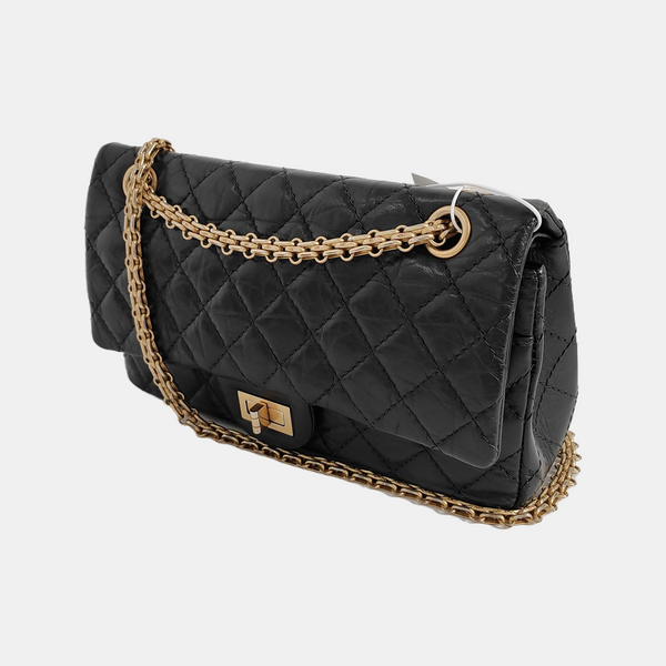 2.55 225 (small) Quilted Calfskin Black