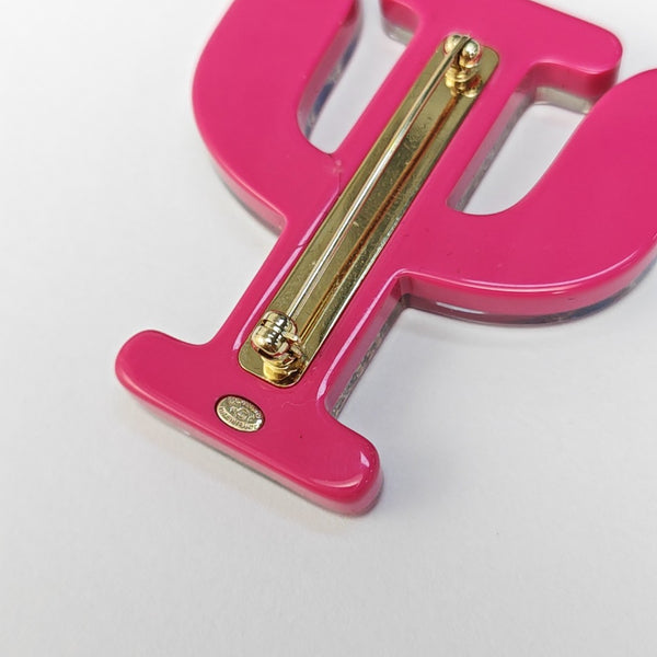 Synthetic Material Red Brooch
