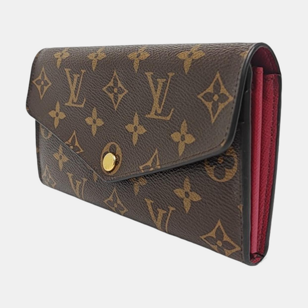 SARAH Monogram Coated Canvas Brown