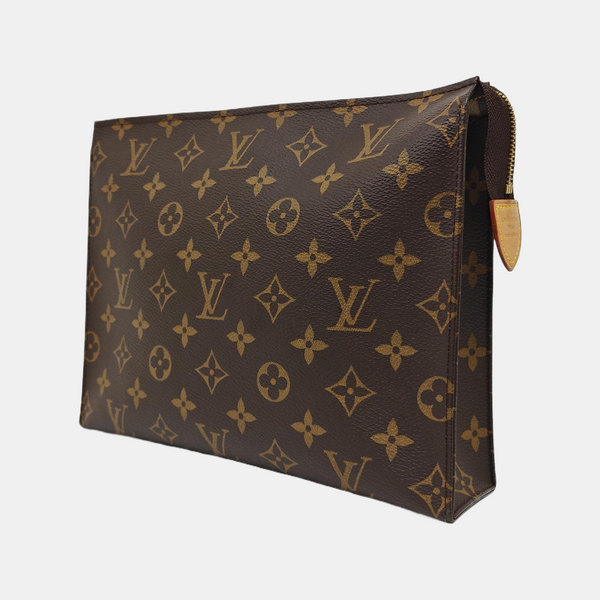 TOILET POCKET 26 Monogram Coated Canvas Brown