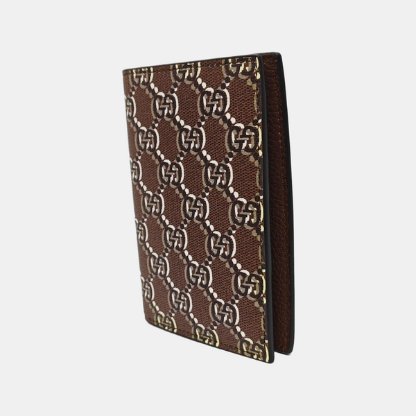 Monogram Coated Canvas Wallet Brown