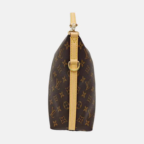 Monogram Coated Canvas Shoulder Bag Brown