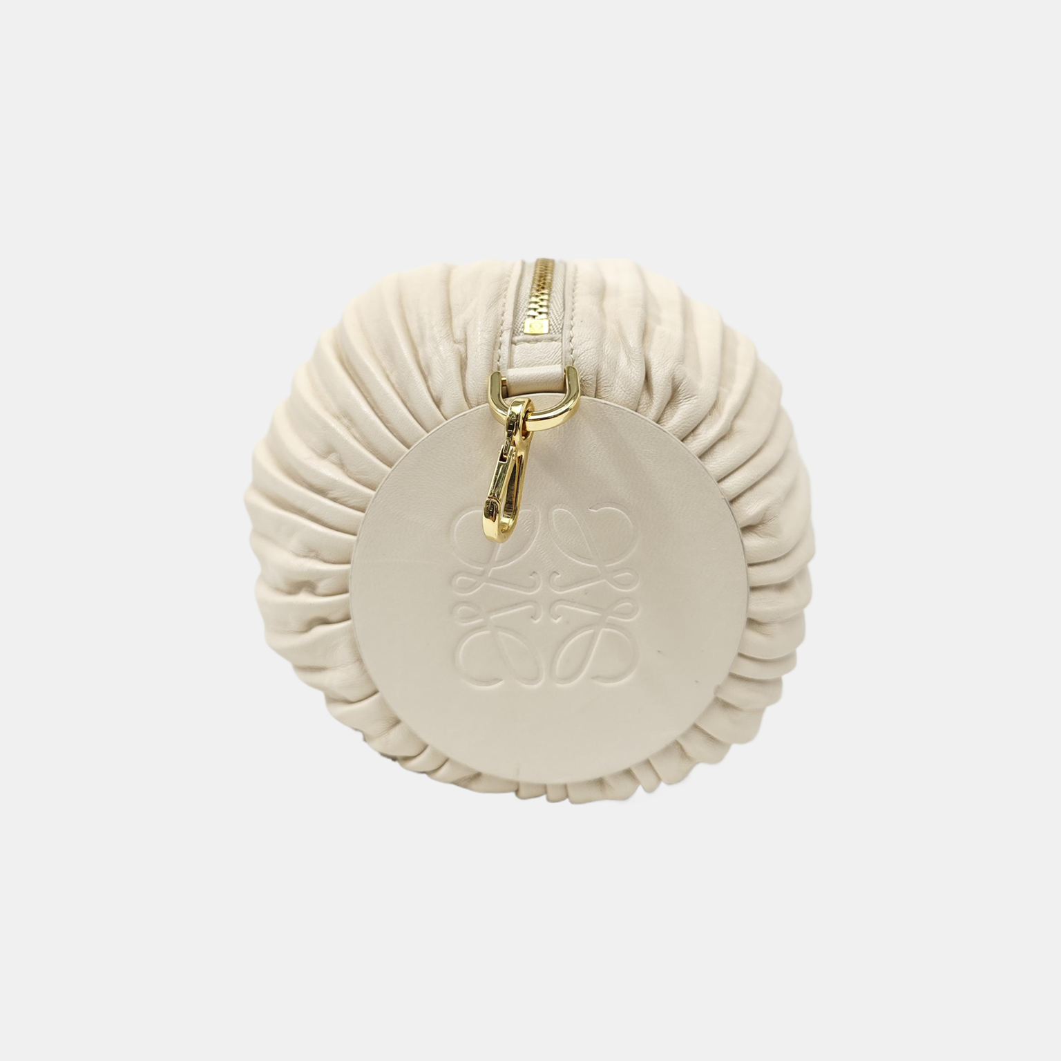 Nest Backet Calfskin White