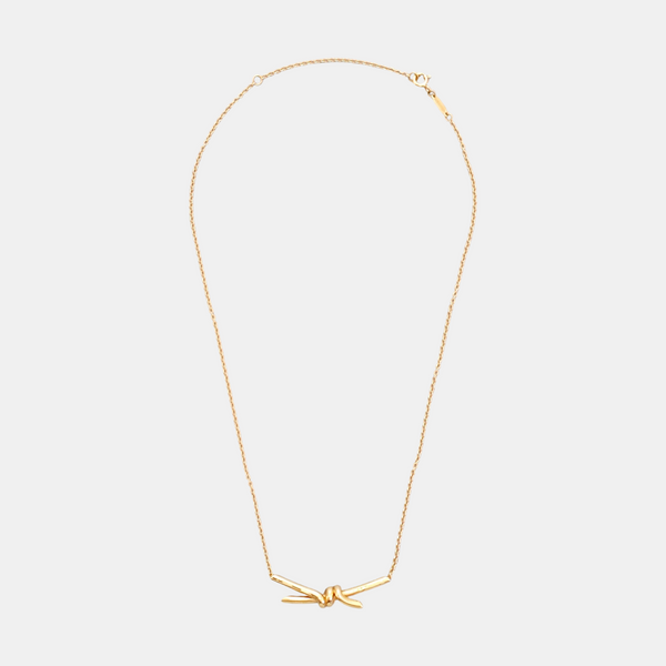 Tiffany Knot 18k Rose Gold Necklace