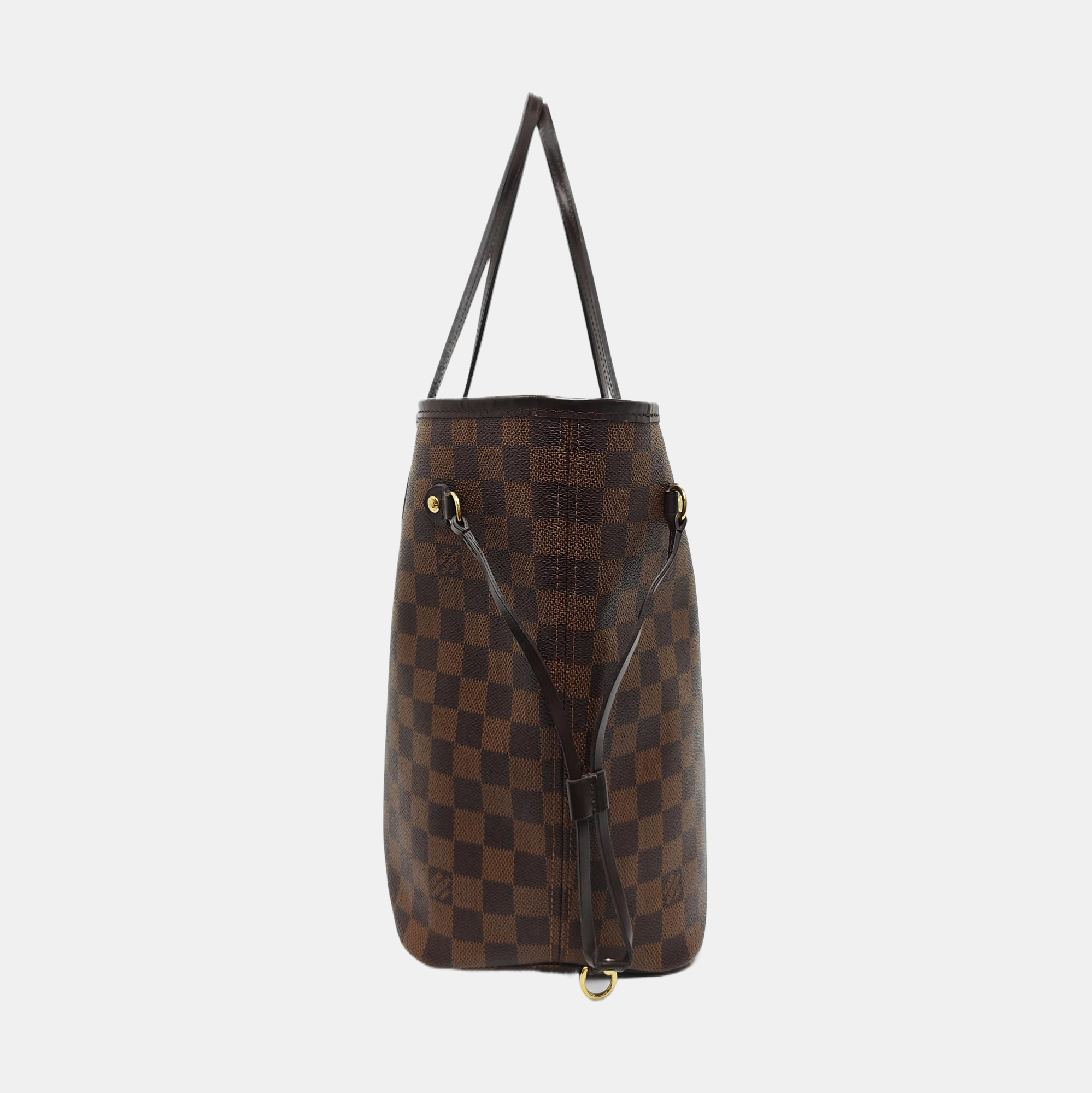 NEVERFULL MM Damier Ebene Coated Canvas Brown