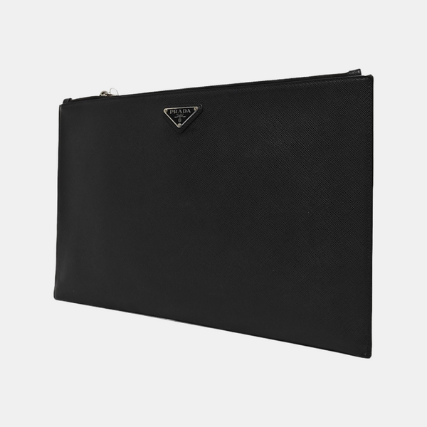 Clutch Saffiano Calfskin Black