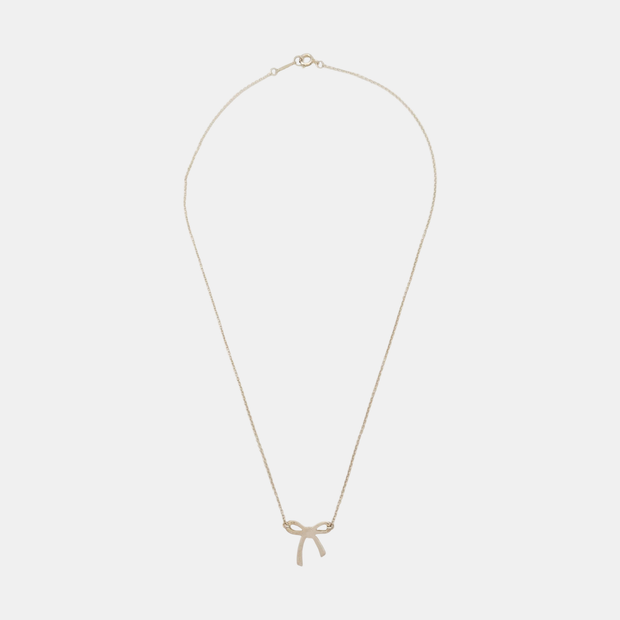 Tiffany Bow 925 Sterling Silver Necklace