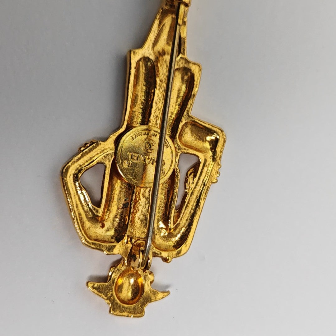 Coco Mademoiselle Metal Gold Brooch