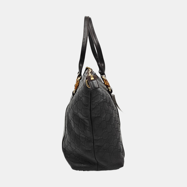 Monogram Calfskin Top Handle Bag Brown