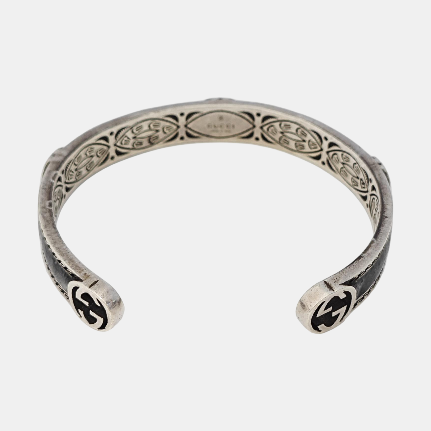 Interlocking G 925 Sterling Silver Bangle