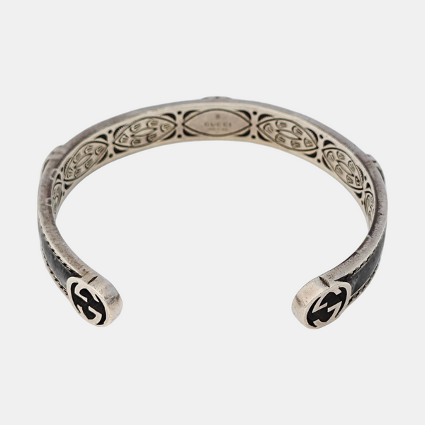 Interlocking G 925 Sterling Silver Bangle