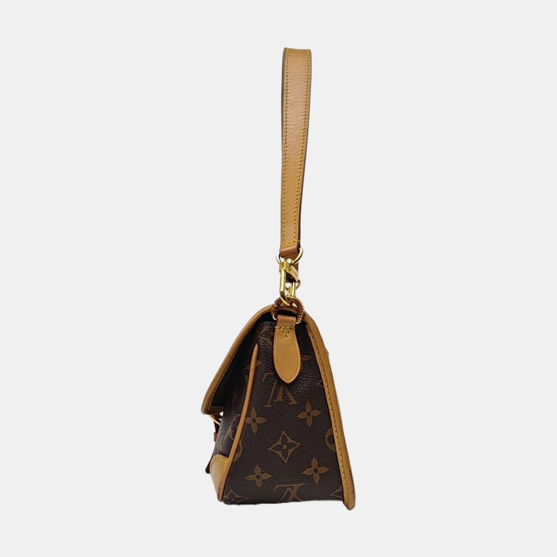 DIANE Monogram Coated Canvas Brown