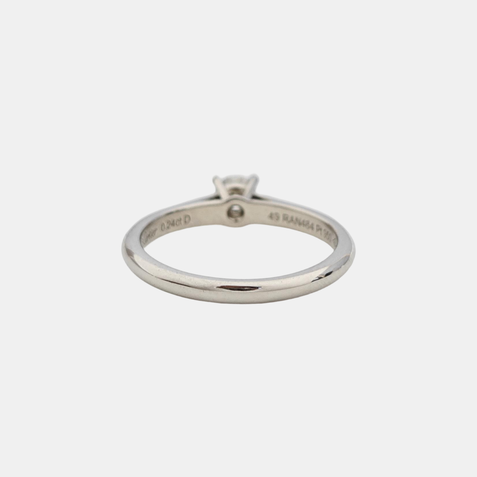 Platinum 950 Silver Ring EU 49