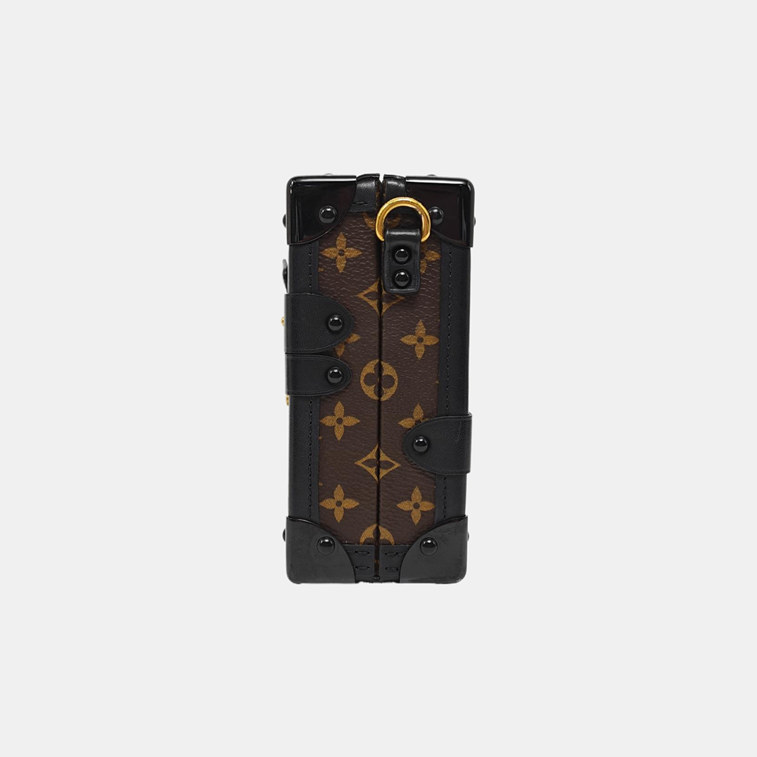 PETITE MALLE Monogram Coated Canvas Brown
