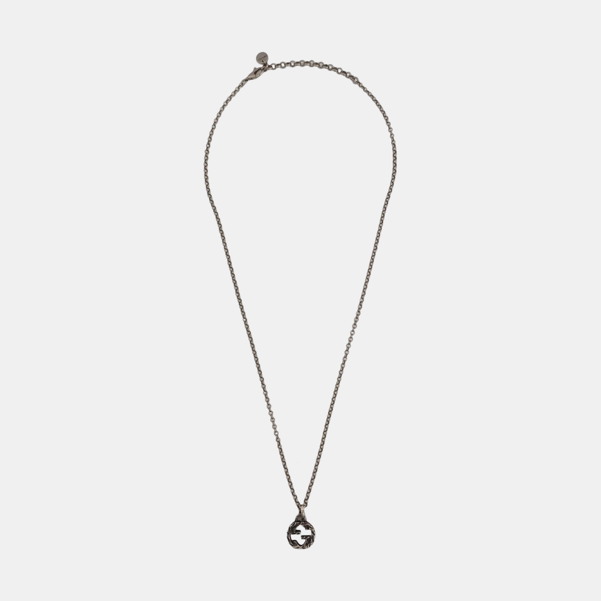 Interlocking G 925 Sterling Silver Necklace
