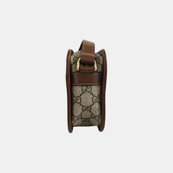 GG Supreme Mini Monogram Coated Canvas Beige