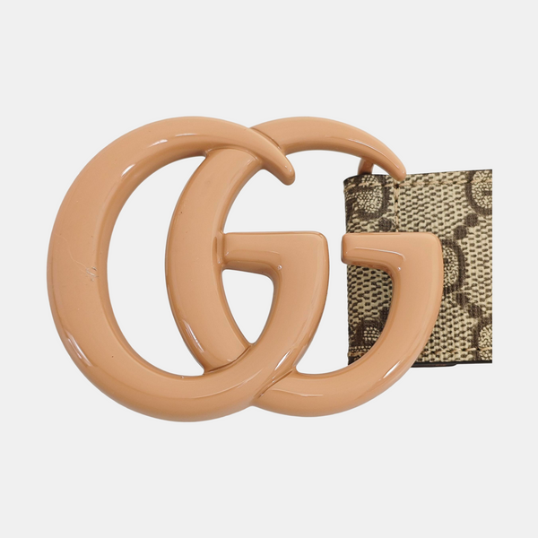 Coated Canvas Belt Beige
