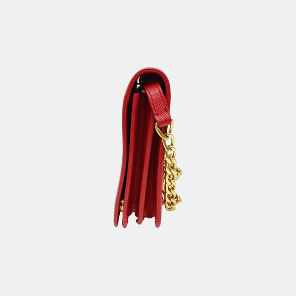 Prada Identity Saffiano Calfskin Red