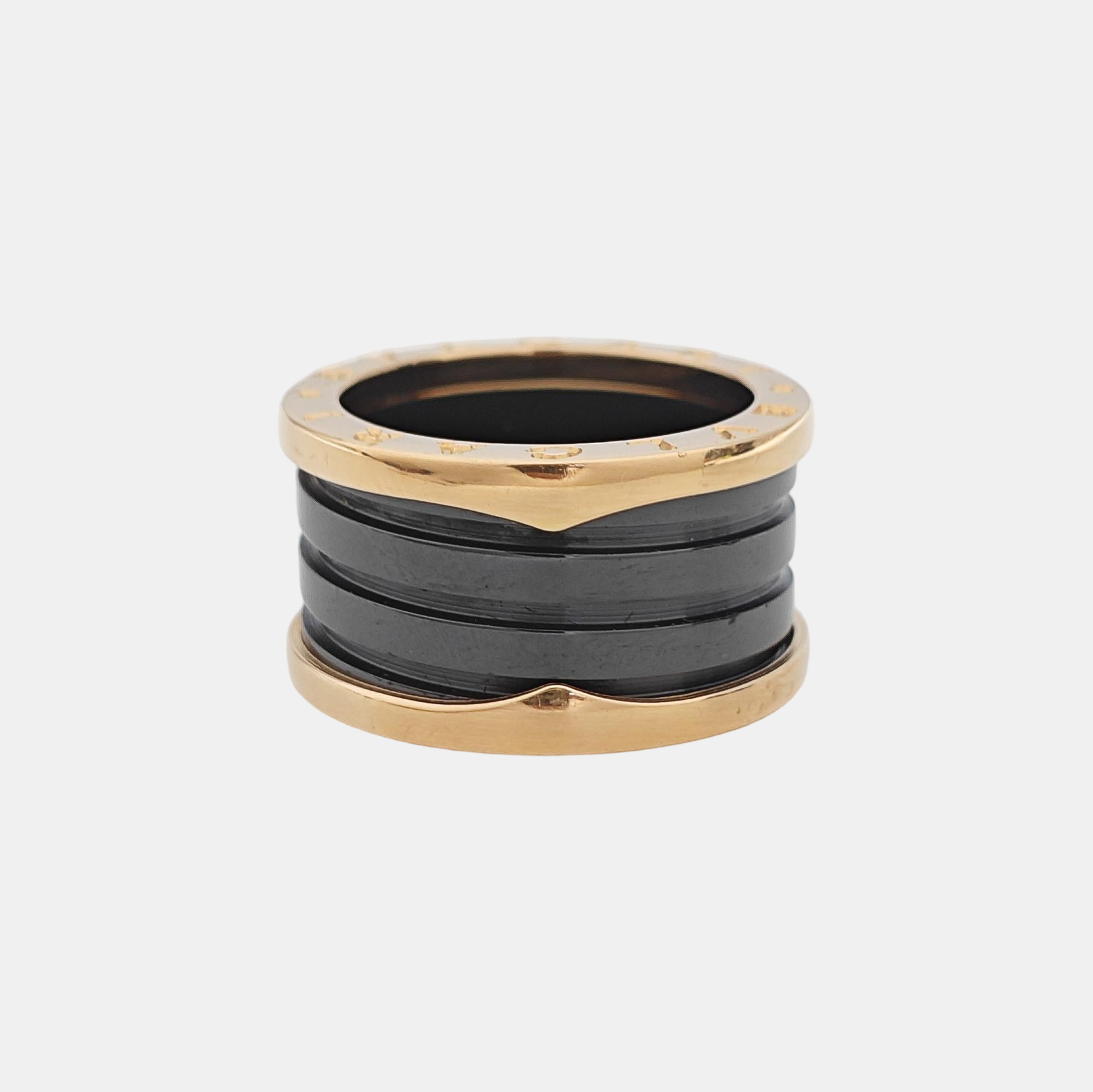 B.ZERO1 18k Rose Gold Ring EU 54