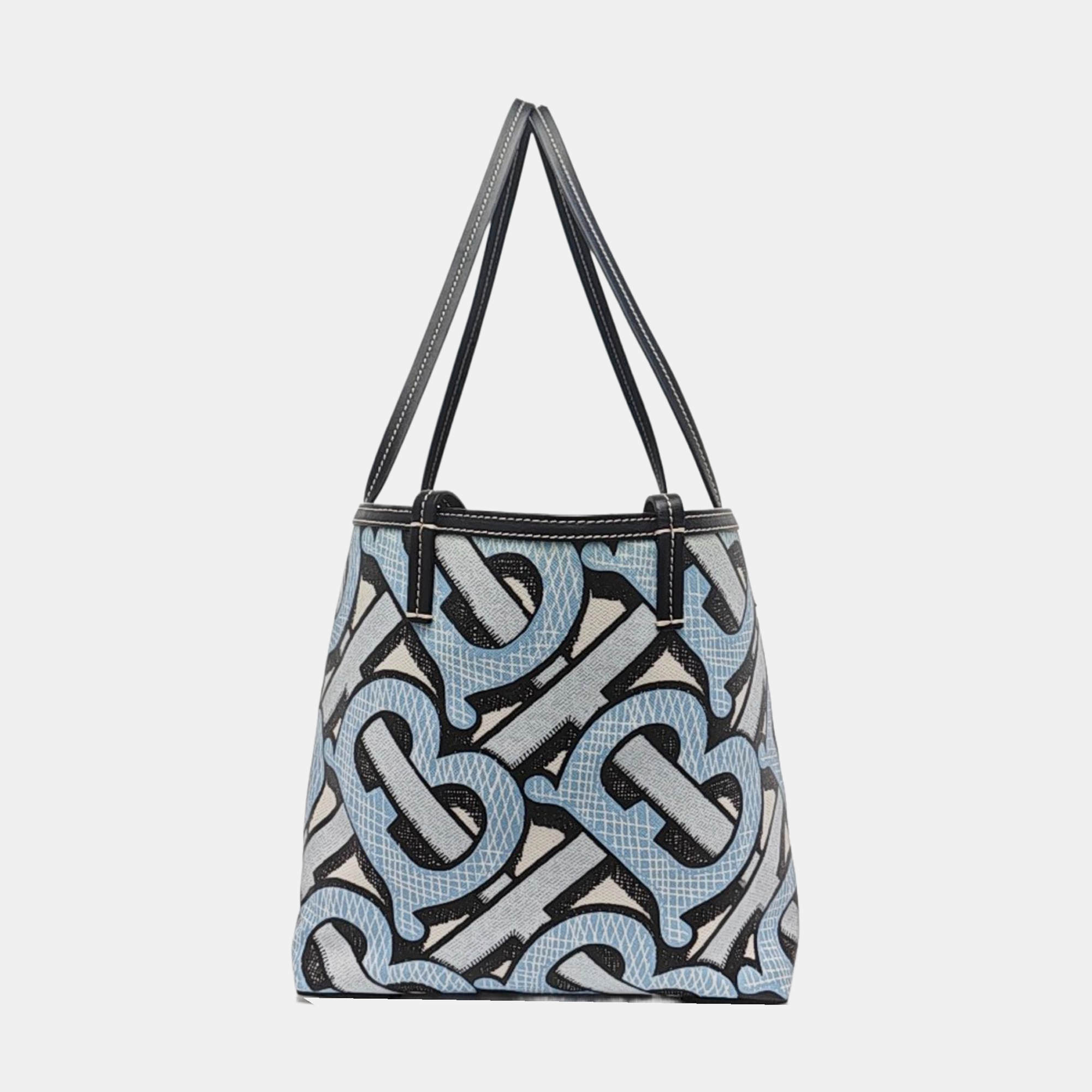 Beach Tote Coated Canvas Blue