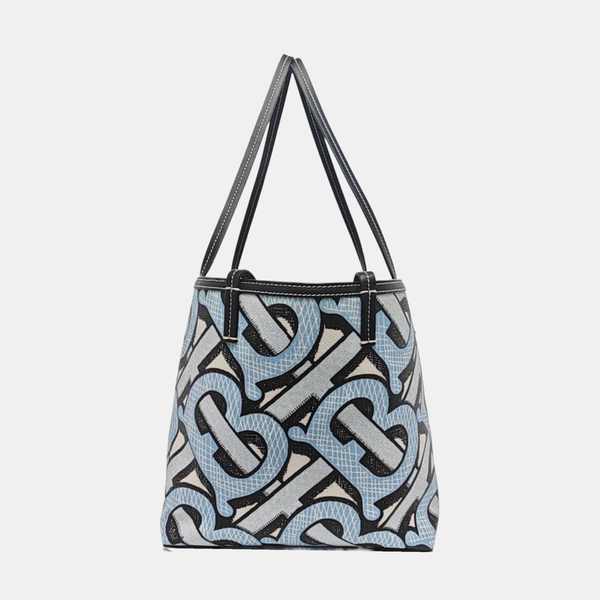 Beach Tote Coated Canvas Blue