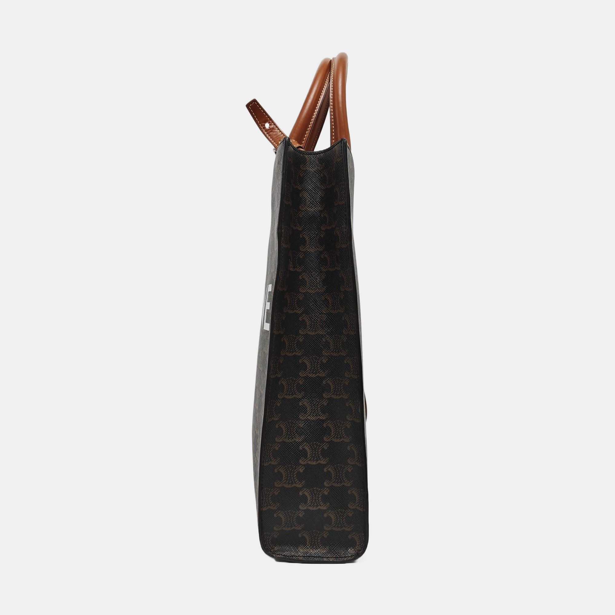 CABAS CELINE Small Coated Canvas Brown