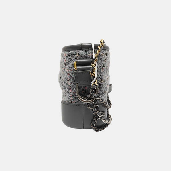Authenticated pre-owned  GABRIELLE Small Quilted Wool Grey - Shoulder Bag at Looply
