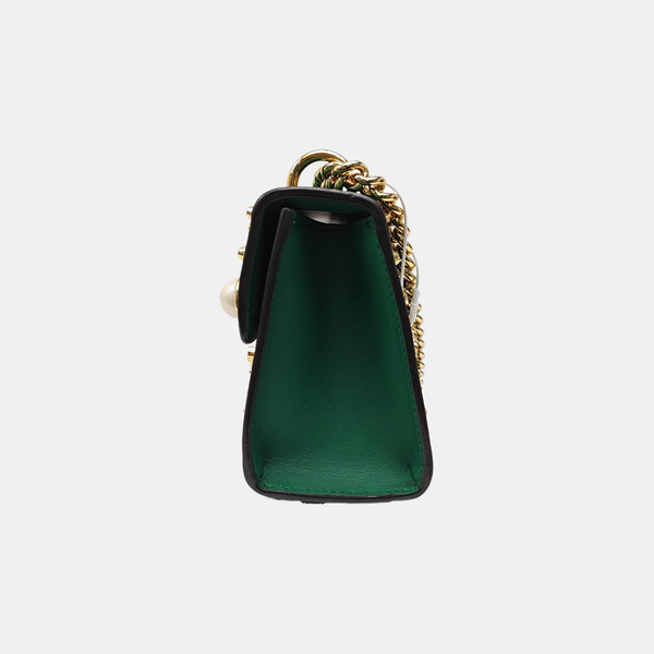 Padlock Small Calfskin Green